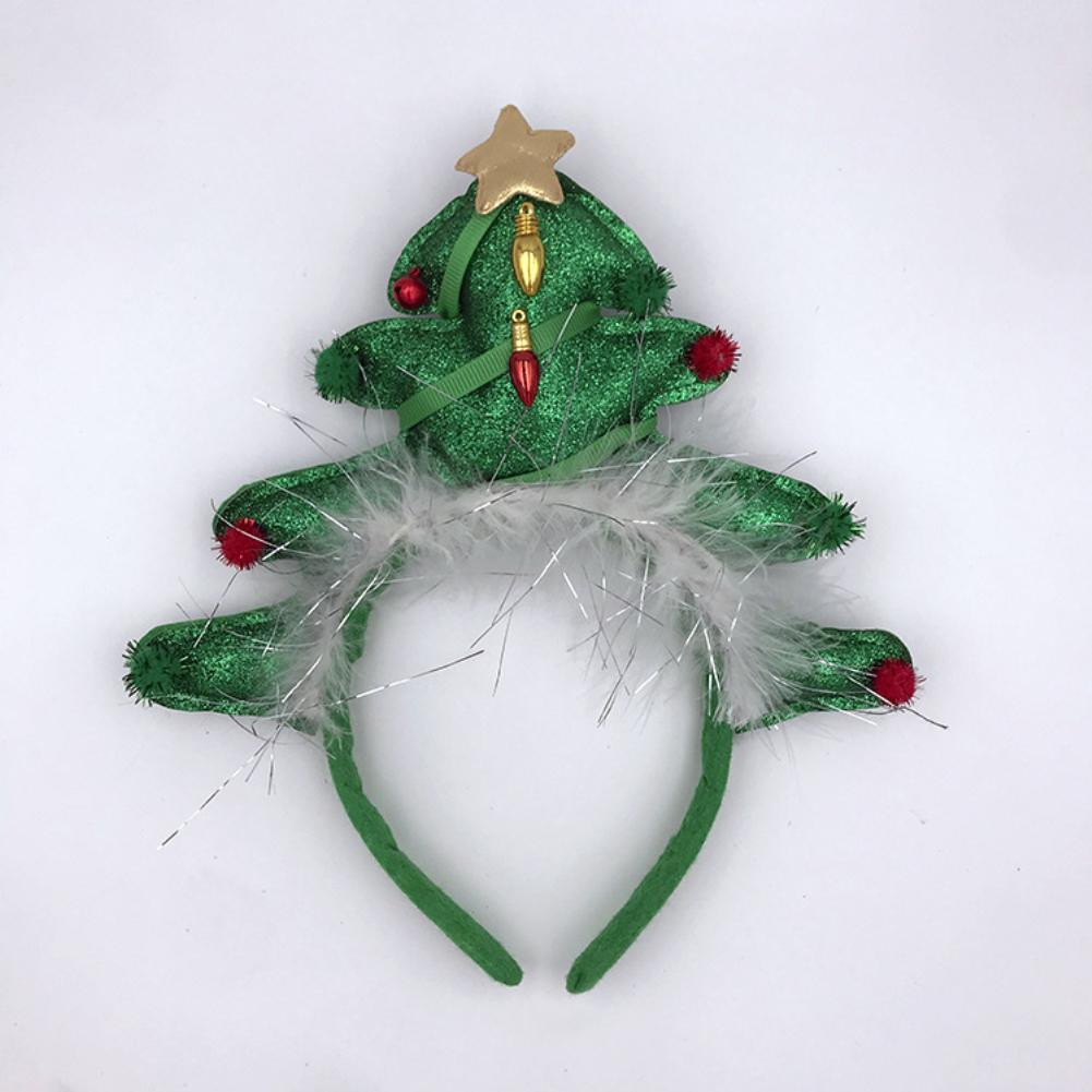 Christmas Headband Cute Christmas Tree Hair Hoop Costume Stunning Decorative Xmas Tree Headband