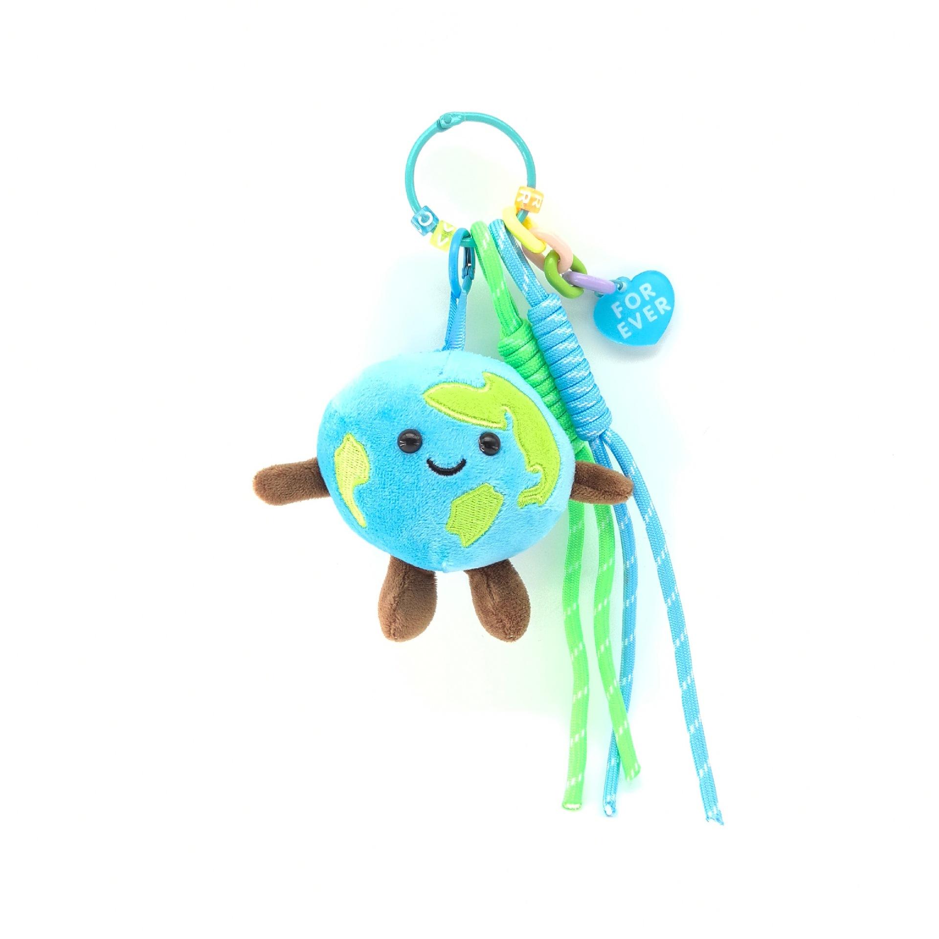 

Star With The Same Small Earth Plush Toy Bag Pendant Dopamine Lanyard Keychain Doll