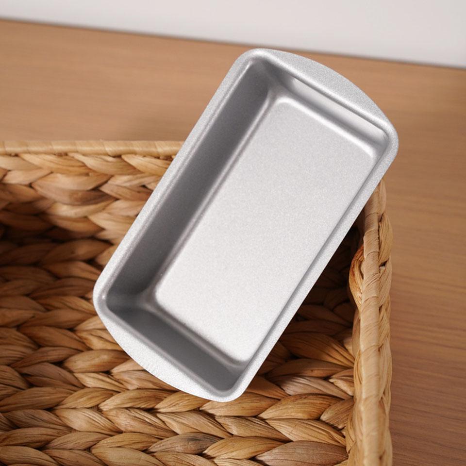 3/6Pcs Mini Toast Bread Mold Carbon Steel Loaf Baking Pan Nonstick Bread Cake Mold Rectangle Fruit Pie Baking Tray For Kitchen