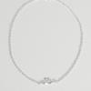 Baked Alaska [SILVER] Kissing Swan Chain Anklet