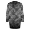 Damenmode, lässig, Halloween-Print, mittellanger Cardigan-Jackenmantel