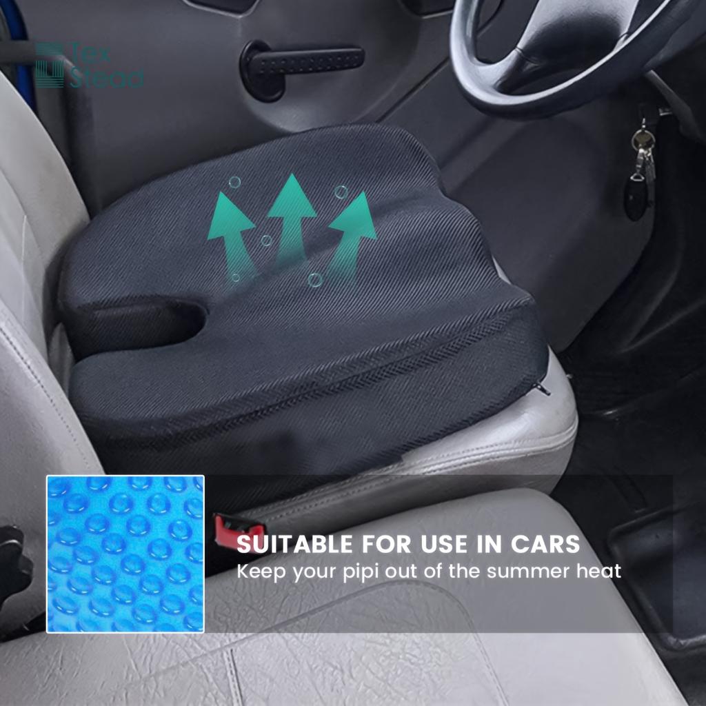 1 bucată pernă de șezut din gel solid, cu stil modern și concis, textura dreptunghiulară cu revenire lentă, concepută pentru ameliorarea hemoroizilor