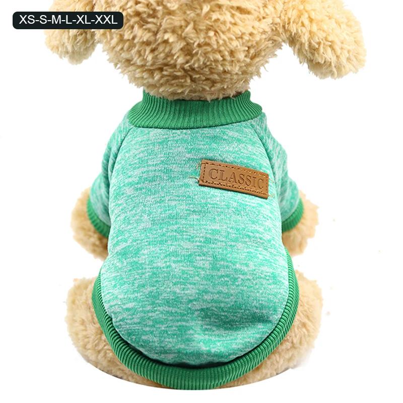 Sweat-shirt Chaud Classique Pour Animaux De Compagnie  Vêtements Pour Chiots Et Chatons Manteau Pour Petits Chiens Dog Sweaters