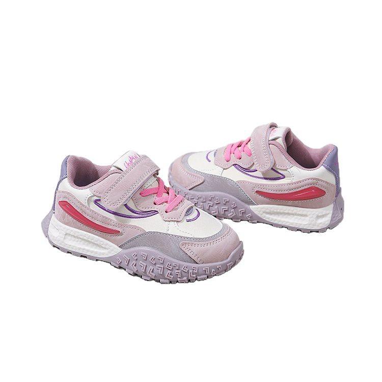 

Спортивная обувь для девочек 2025 весна новая детская беговая обувь на мягкой подошве для детей среднего и старшего возраста нескользящие кроссовки «Форрест Гамп» интернет-знаменитость тренд 37 inner length 23.2cm розовый