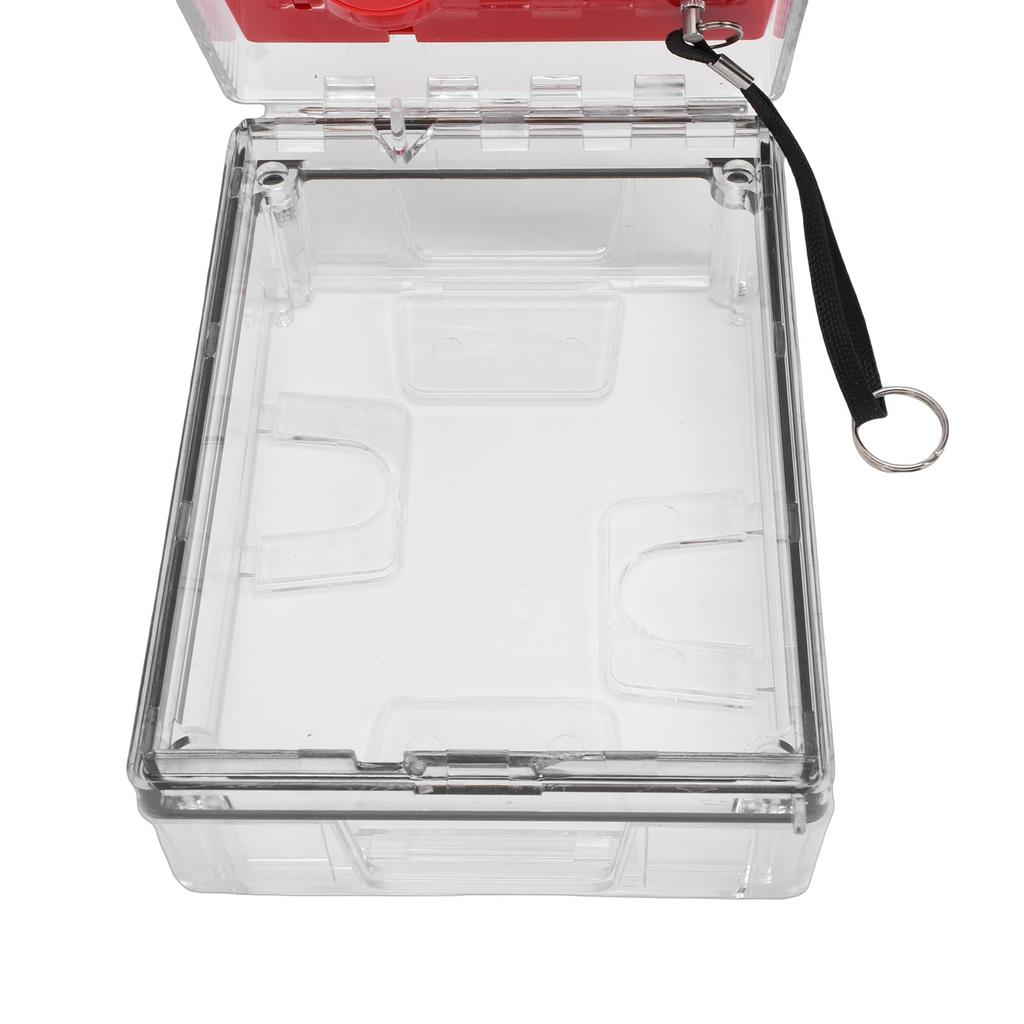 Fire Call Point Cover with Pull Station IP67 Water Proof Heat Proof Manual Call Point Protective Guard for Home Office Outdoor