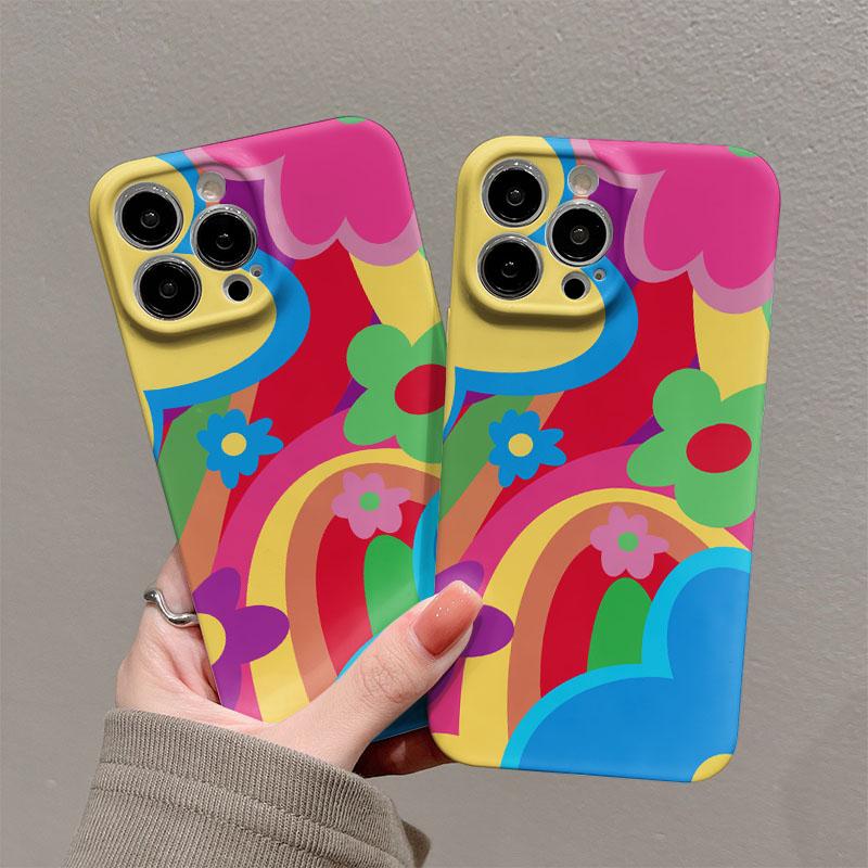 Colorful Floral Glossy Film Hard PC Phone Case for Xiaomi Redmi Note 15 13 12S 12 11S 11 10 9 Pro Plus Max 4G 5G