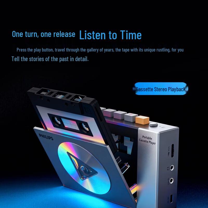 Philips Retro Bluetooth Cassette Player TAR7160 (CN Version)
