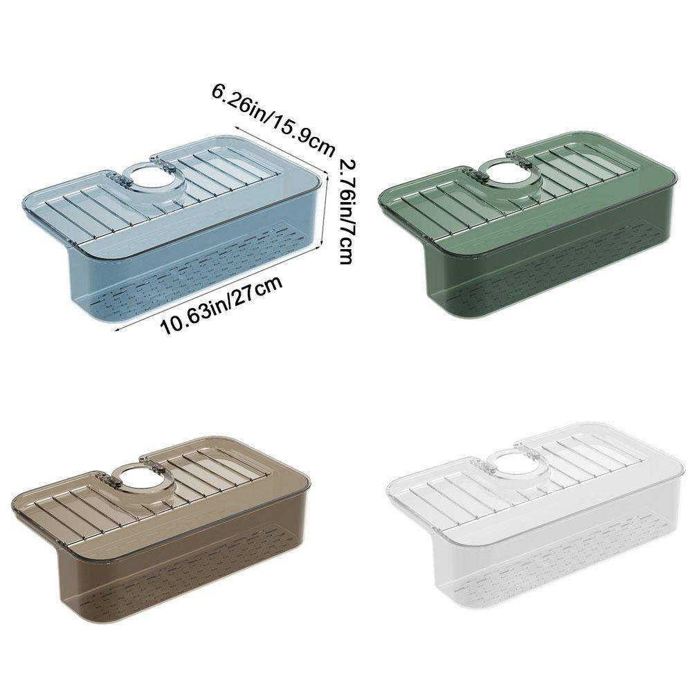 Anti-Splash Sink Sponge Rag Drainer Rack Non-Slip Sink Drainer Rack  Household