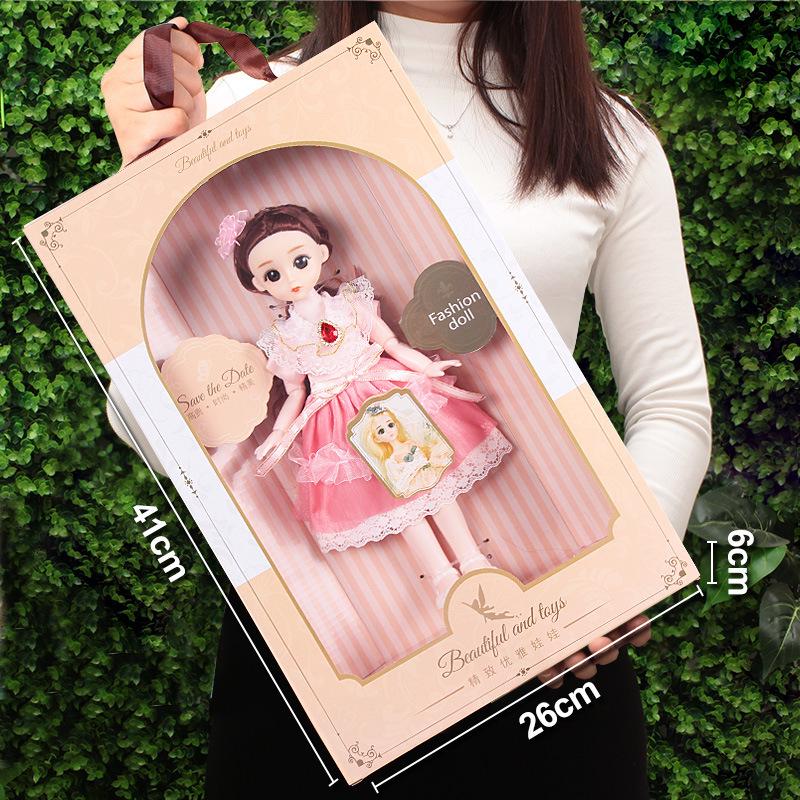 Princess Doll Gift Box Set: Dress-Up Barbie Doll Toys for Girls