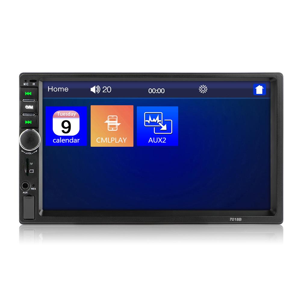 7 inç Çift Din Araba Stereo Alıcısı 2 Din Araba Radyo Autoradio Dokunmatik Ekran BT MP5 Çalar ile