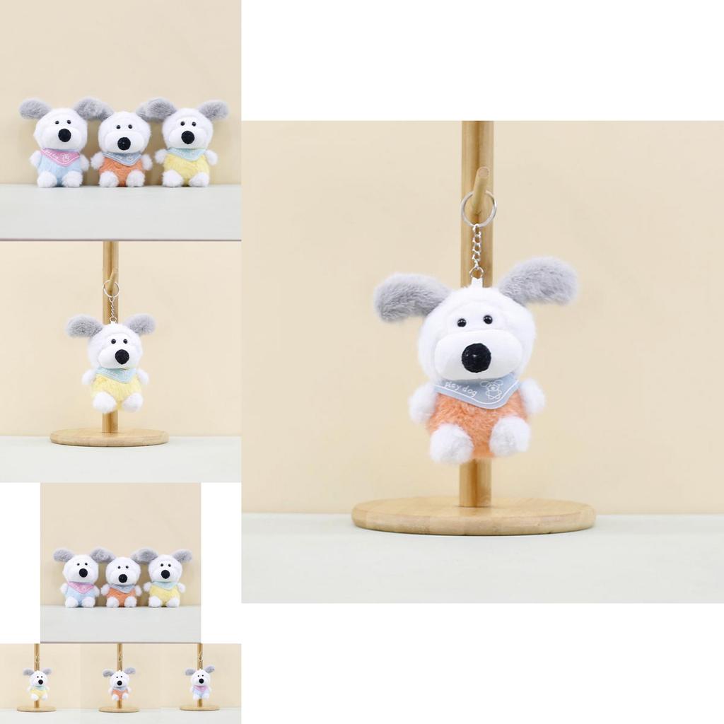 Soft Short-plush Poodle Keychain Adorable Cute Ugly Dog Stuffed Animal