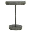 Garden Table - VIDAXL - Woven Resin - 75.5x106 Cm - Grey Color - Contemporary Style