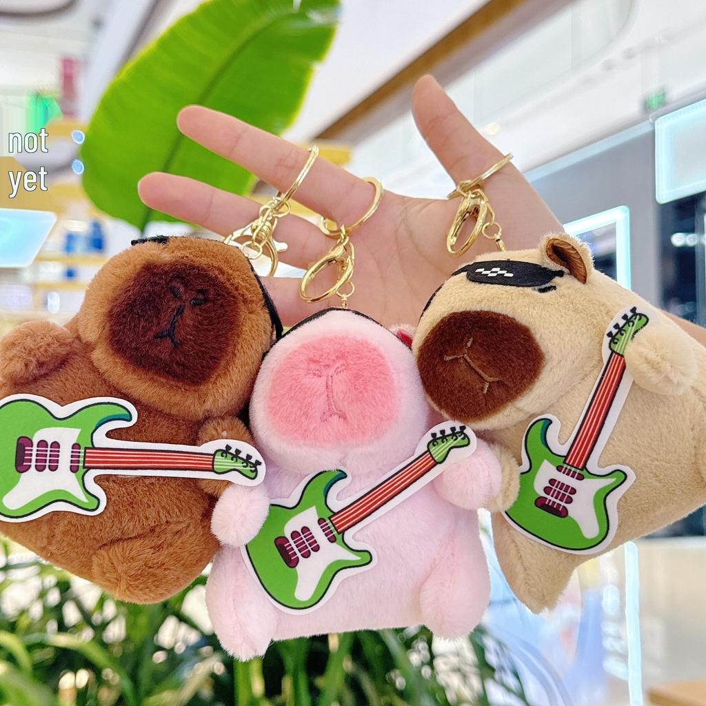 Cute Capybara Plush Toy Pendant & Keychain Charm