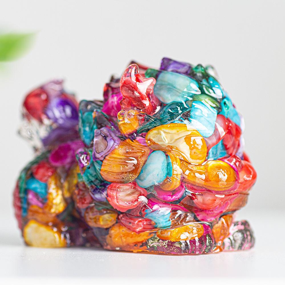Resin Crystal Feng Shui Figurine For Home Office Decor Gift Idea