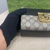 [Pre-Owned] Padlock Moonlight Treasure Box Series Metal Lock Logo Canvas And Leather Crossbody Bag Small - Very Good #1EGZMR3