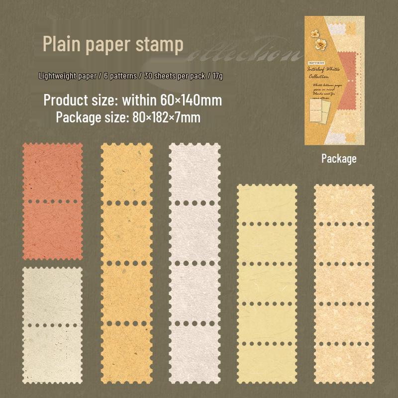 Retro Ketchup Light Paper Collection: Versatile Non-Adhesive DIY Journal Decorative Papers