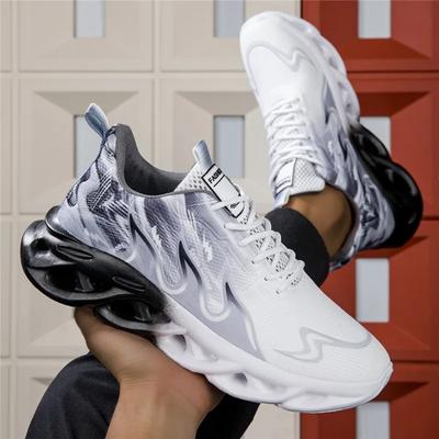 Zapatillas deportivas casuales para hombre, malla transpirable, cómodas, moda, ligeras, talla grande, para caminar, vulcanizadas, zapatos tenis masculino