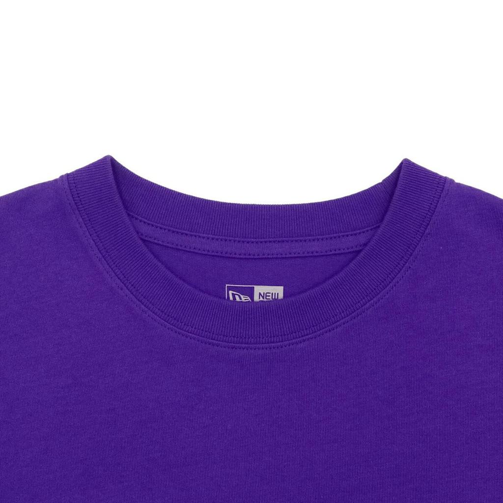 New Era Short Sleeve Oversized Cotton Size 24 True Exclusive to and Stylish Perfect for Travel T-Shirt, S/S Tee, (14683883, NER35A8863), Purple/Black,