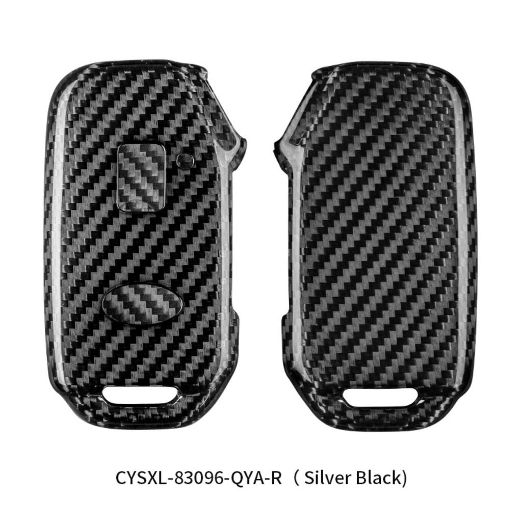 T-Carbon Carbon Fiber Car Key Case Cover For Kia Sportage  Ray Sorento Soul Telluride Cerato  K5 K8  Accessories