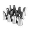 12Pcs Cake Decorating Stainless Steel Icing Piping Nozzles Pastry Tips Set Cake Baking Mold Tools Kitchen Accessories