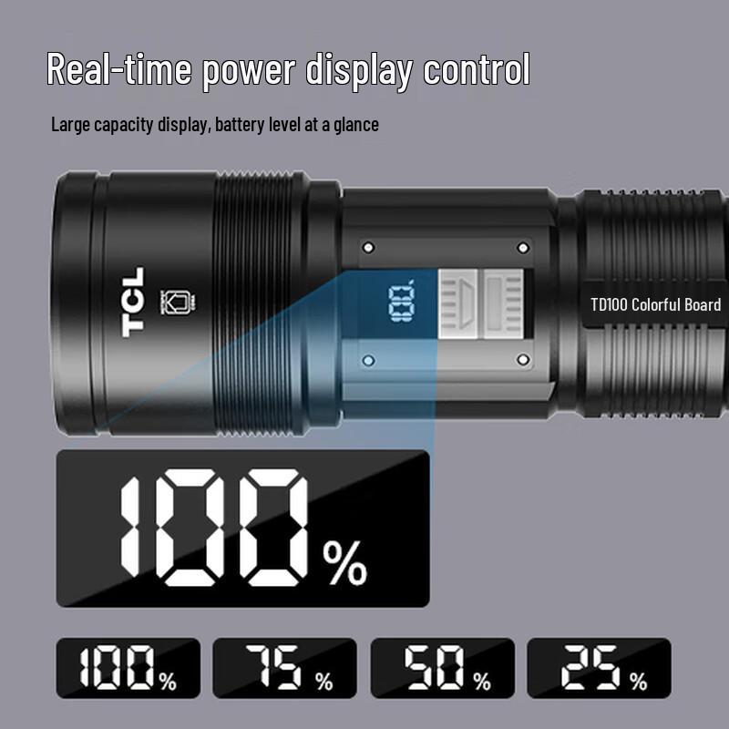 TCL TD100 High-Power Rechargeable LED Flashlight