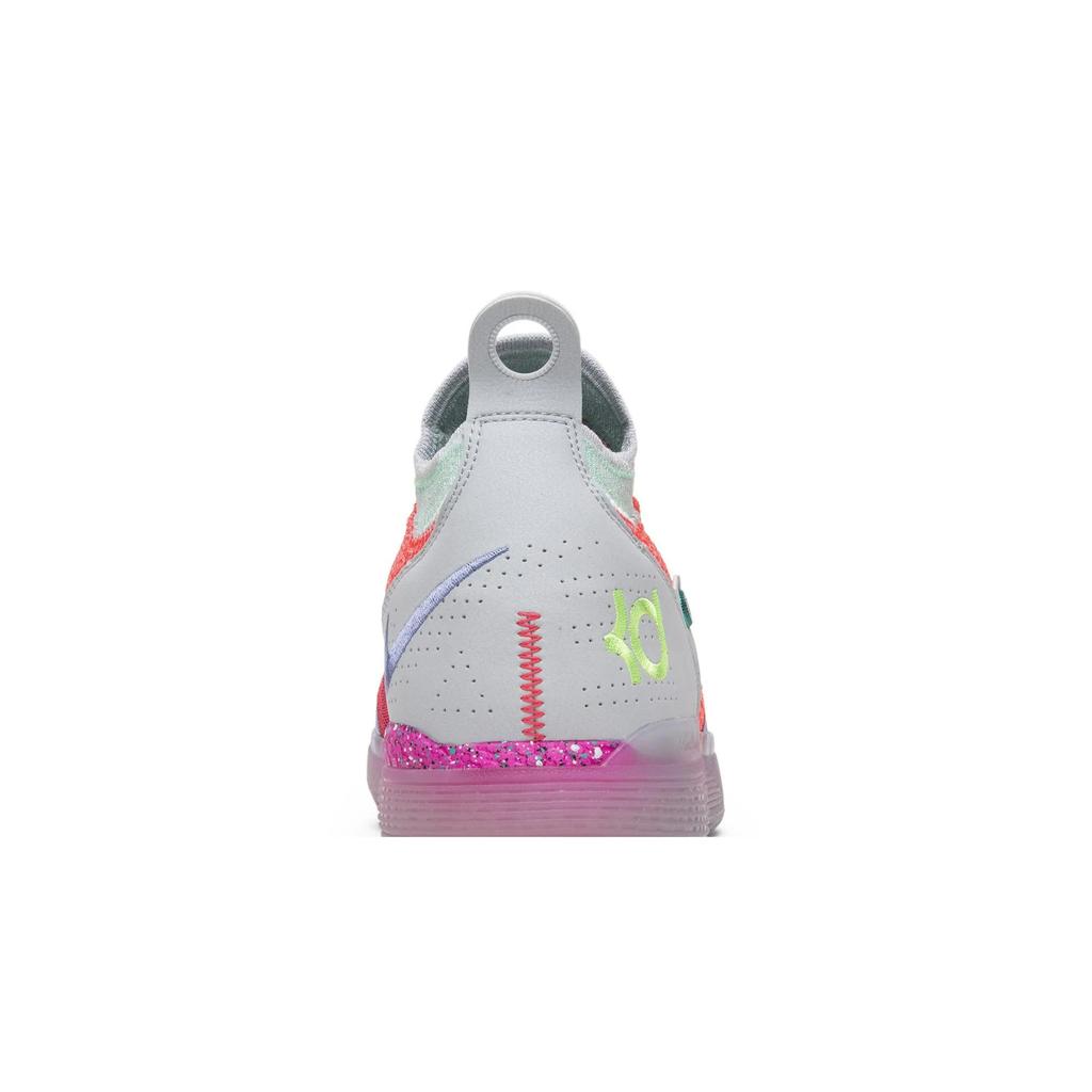Nike Zoom KD 11 'EYBL' (Unisex) Hot Punch / Pure Platinum-Twilight Pulse-Lime Blast Basketball Shoes AO2604 600