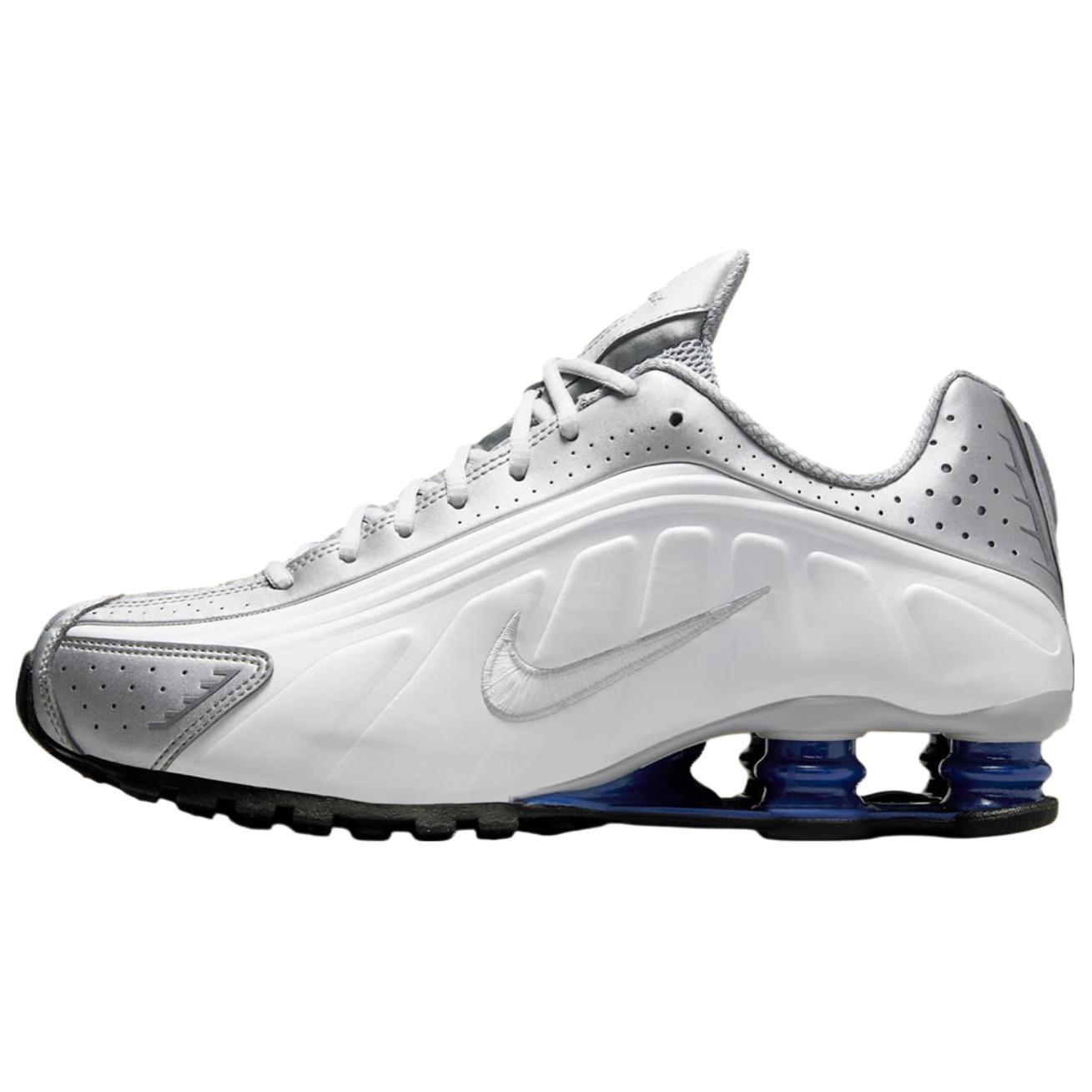Nike Shox R4 Metallic Silver White Royal Men s HQ1988-102 EU 40.5