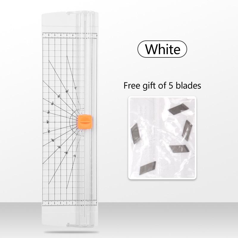 A4 Unidirectional Paper Cutter Accurate Safe Cutting With 5 Extra Blades Cuts 10 Sheet At Once For Craft Scrapbooking Office Use