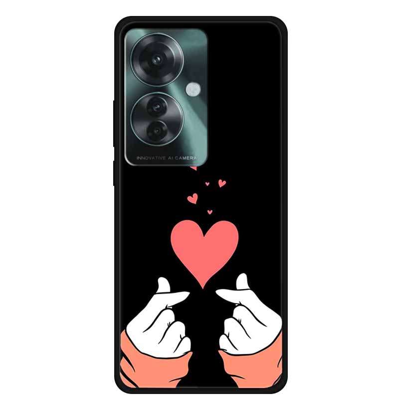 

For Oppo Reno 11A Case reno11a Back Cover Lovely Soft TPU Shockproof Silicon Phone Case for Oppo Reno11 A Reno11A CPH2603 Coques CPH2603