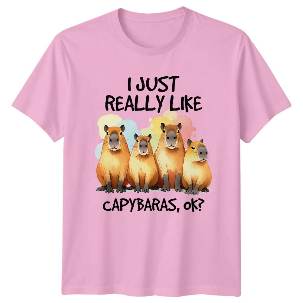 I Just Really Like Capybaras TShirt Capybara Animal Birthday Gift