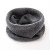 Pure Cashmere Knitted Neck Warmer Scarf for Men & Women Couples - Solid Color, Thick, Warm Gaiter - Ideal Gift for Parents