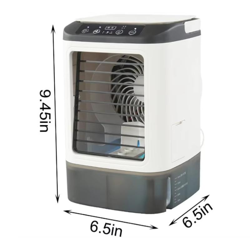 Tragbarer Klimaanlagenlüfter mit Sprühnebel, Wiederaufladbarer Mini-Luftkühler-Luftbefeuchter, USB-Schreibtisch-Kühlventilator für Zuhause und Büro