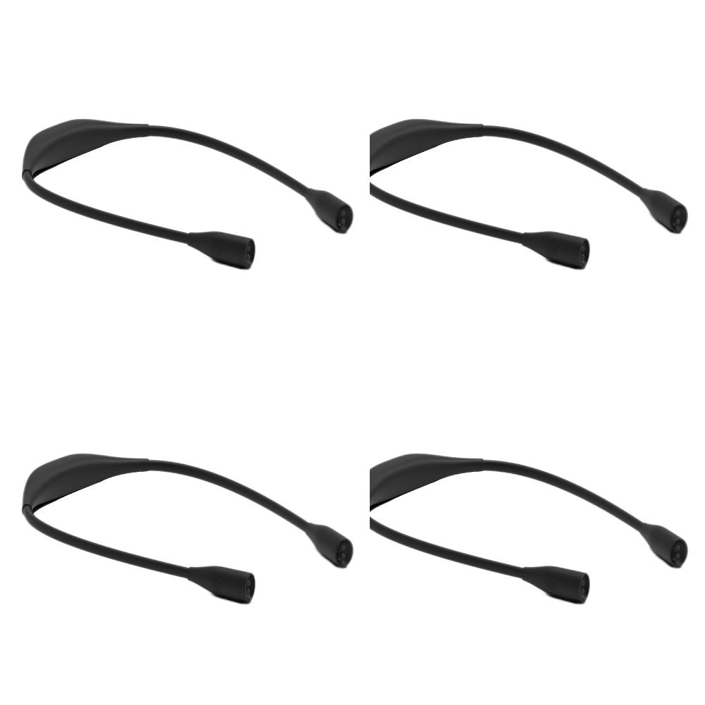 1/2/4pcs USB Rechargeable Hanging Neck Lights Night Run Lamp Stepless Dimming 360° Adjustment Hands Free for Camping Repairing