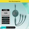 PISEN 3-in-1 Retractable Fast Charging Cable for Apple & Huawei