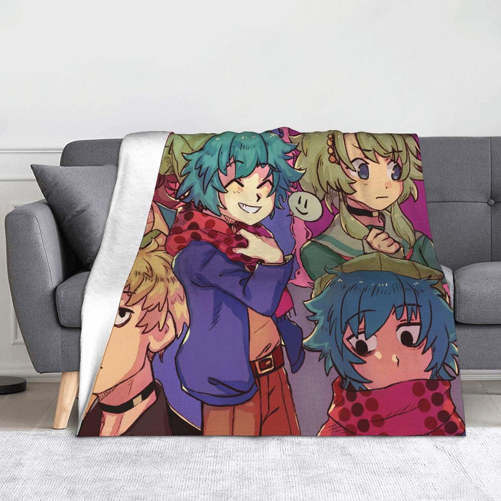 Shin Tsukimi Sou Hiyori Yaoi Blankets Autumn/Winter Your Turn To Die Game Multi-function Warm Throw Blanket for Sofa Thin Quilt