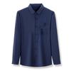 Autumn Business Men's Shirt Lapel Cardigan Long Sleeve Inch Shirt Middle-aged Base Shirt Men's Shirt Shirt