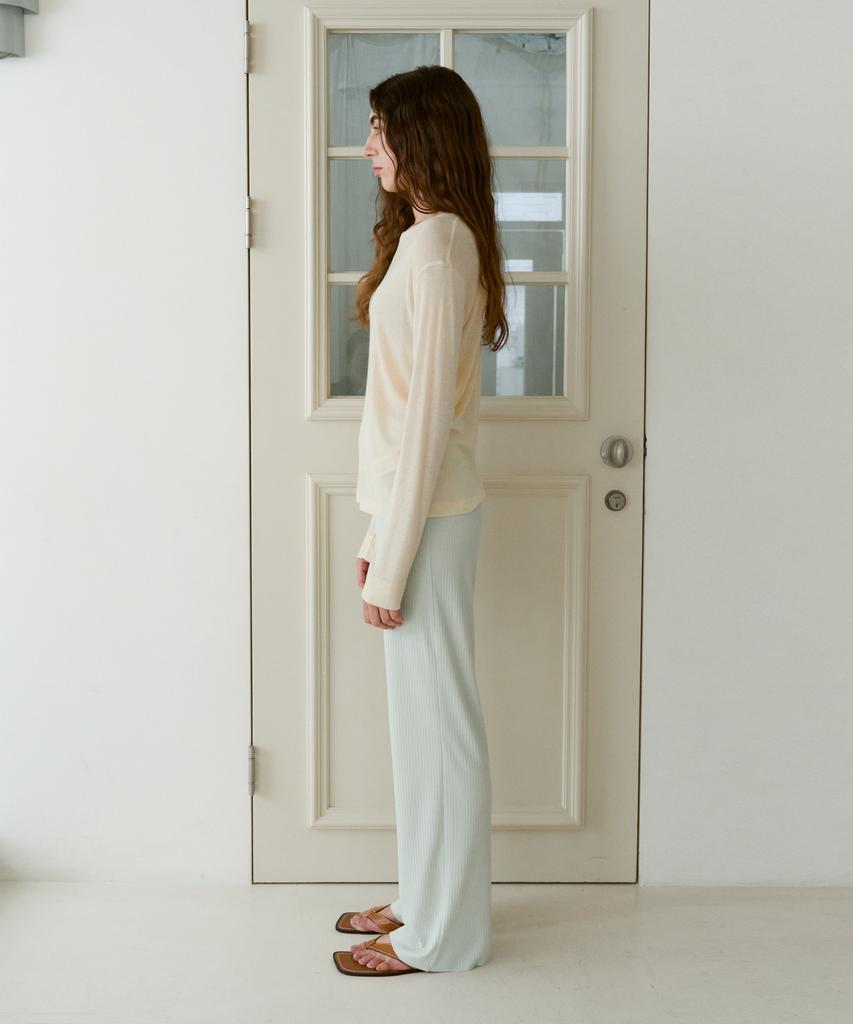 38 Come On Common Rib Knit Pants (Mint)