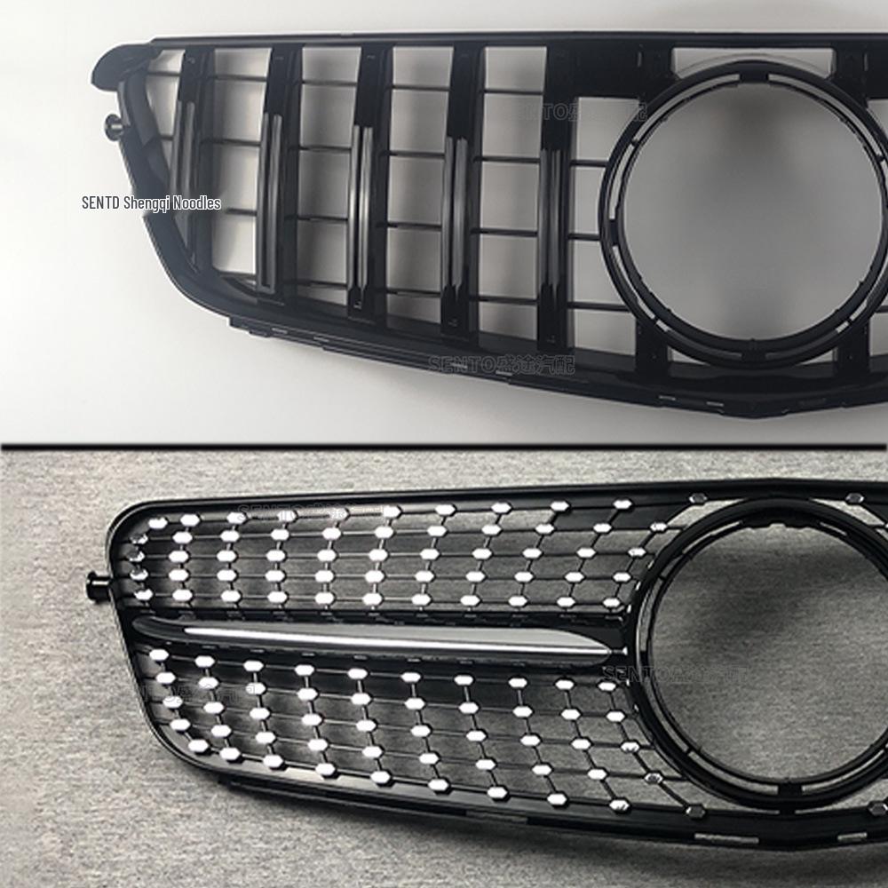 Mercedes-Benz C-Class W204 (2007-14) Front Bumper Diamond Grille AMG Style