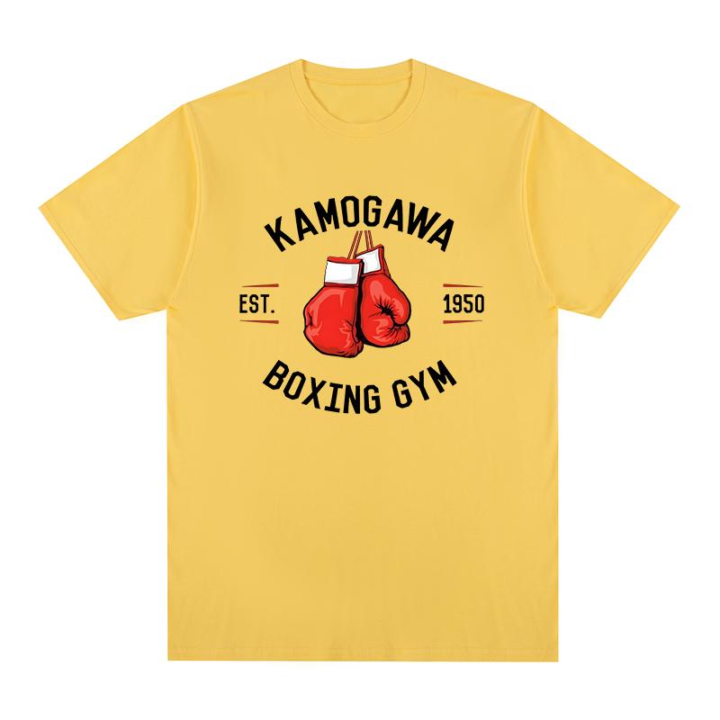 Hajime No Ippo Anime Vintage Tshirt Kamogawa Boxing Gym Y2K Hip Hop Summer Cotton Men T Shirt New TEE TSHIRT Womens Tops