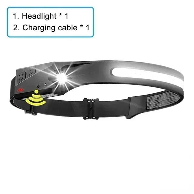 

Перезаряжаемый светодиодный налобный фонарь с красным сигнальным огнем, мощный налобный фонарь для рыбалки, кемпинга, пешего туризма, мини-светодиодный фонарь