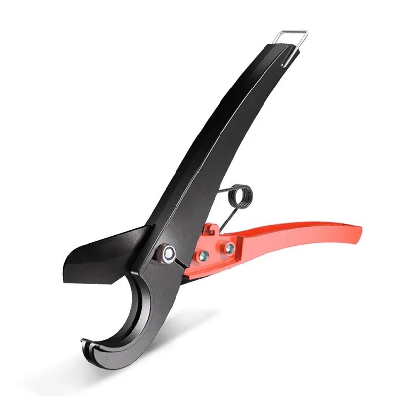 Pipe Cutter Pipe Scissors SK5 Material Ratchet Cutter Plastic Pipe Cutting Tools PVC/PU/PP/PE Hose Cutting Hand Tool for Plumber