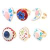 Creative Design Drip Oil Rings Exquisite Craftsmanship Geometric Round Rings Open Rings For Women