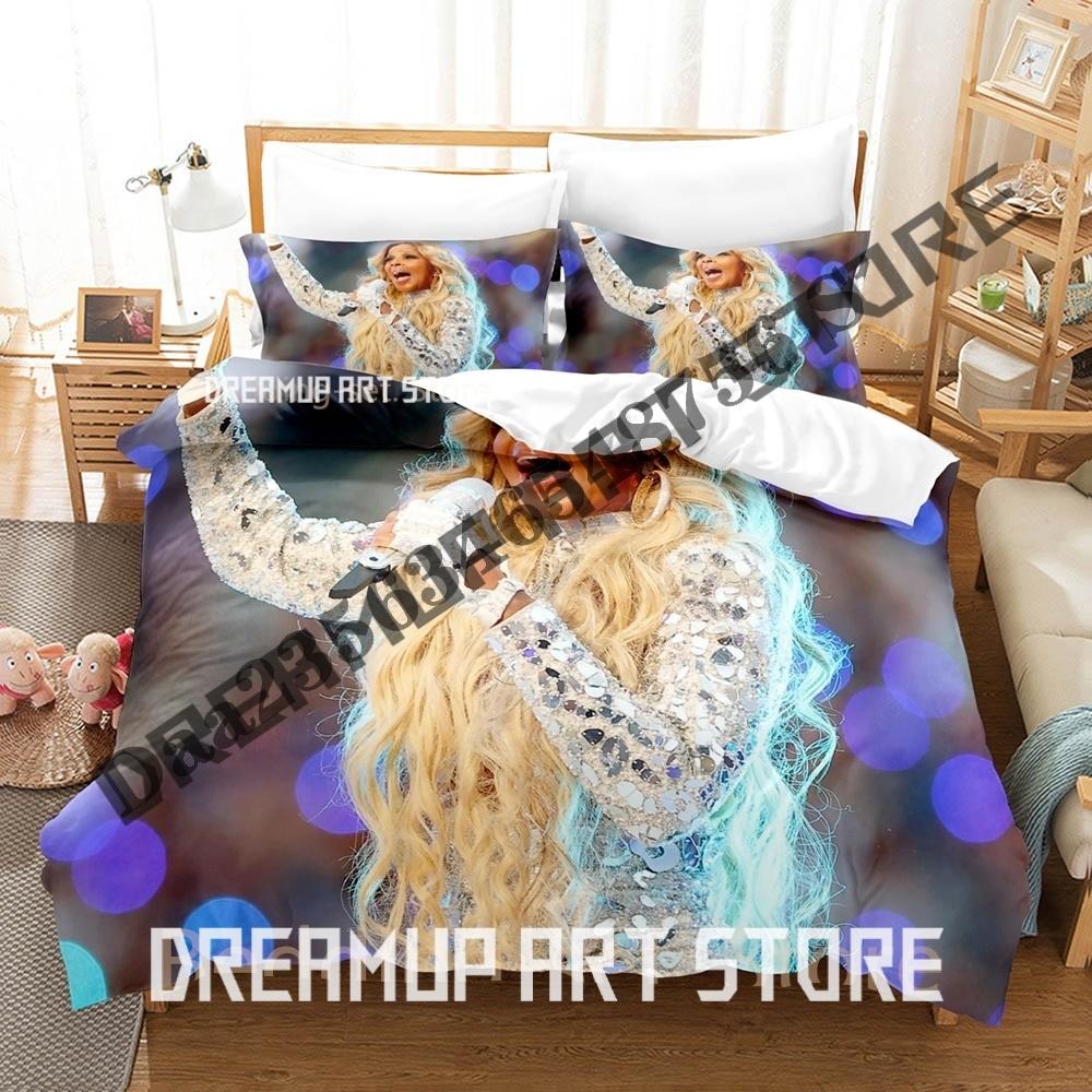 3D Print Mary J. Blige Bedding Set Single Twin Full Queen King Size Bed Set Adult Kid Bedroom Duvetcover Sets Game Anime Bed