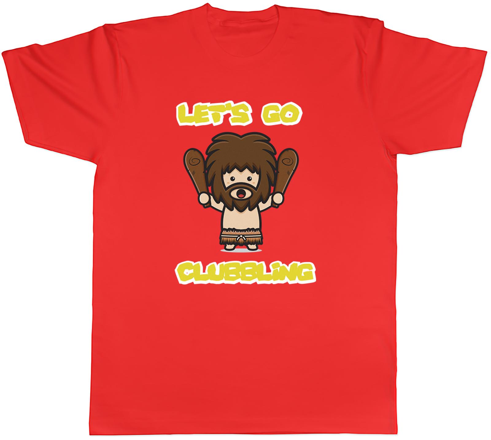 Funny CaveUnisex Unisexs TShirt Lets go Clubbing Primitive HuUnisex Unisex Tee Gift S