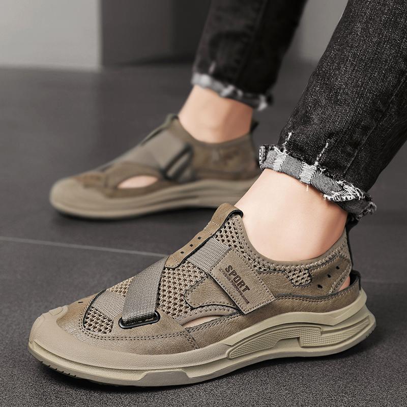 Men Sandals Gladiator Sandals Outdoor Summer Roman Sandals Sport Beach Shoes Plus Size Close Toe