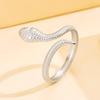 Adjustable Stainless Steel Snake Ring - Punk Style for Women