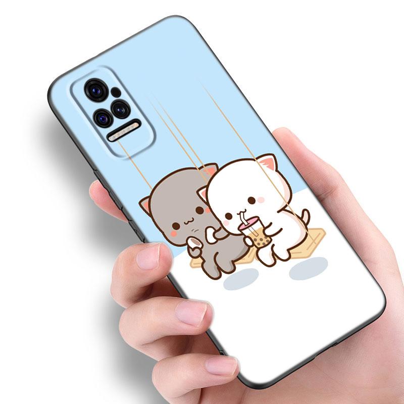Funny Cartoon Cat Phone Case For Xiaomi Mi POCO X3 NFC GT M4 M3 12 11T 10T Pro A3 11 Lite NE 5G 12X 11i F3 Soft TPU Black Cover