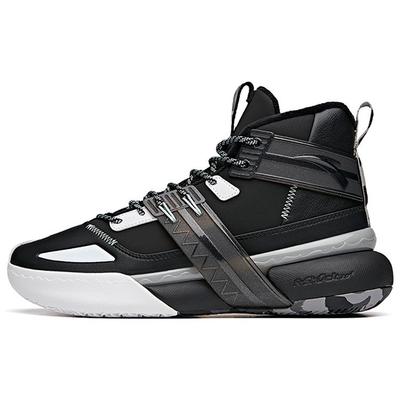 Speed Battle 4 Durable Non-Slip High-Top Basketball Shoes Men Sneaker Black White 112041650-1