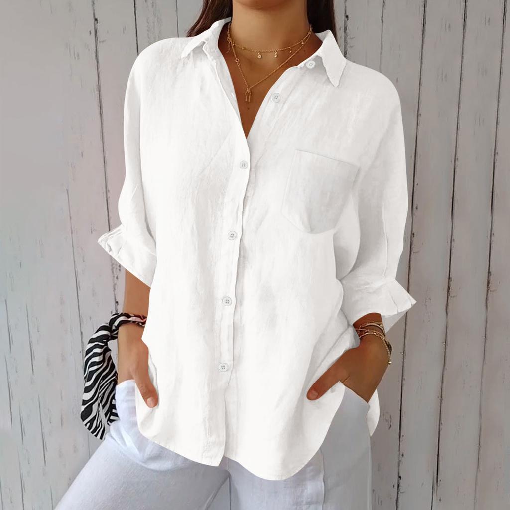 T Shirts For Women Pleated V-Neck Dressy Casual Blouses Printing Short Sleeve Summer Tops Loose Fit