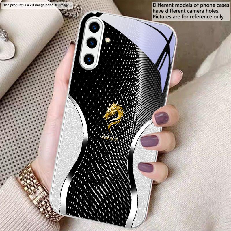 The majestic dragon head For Samsung A20 30 22 23 24 25 26 31 32 33 34 35 42 50 51 52 53 54 55 56 70 71 72 73 glass phone case